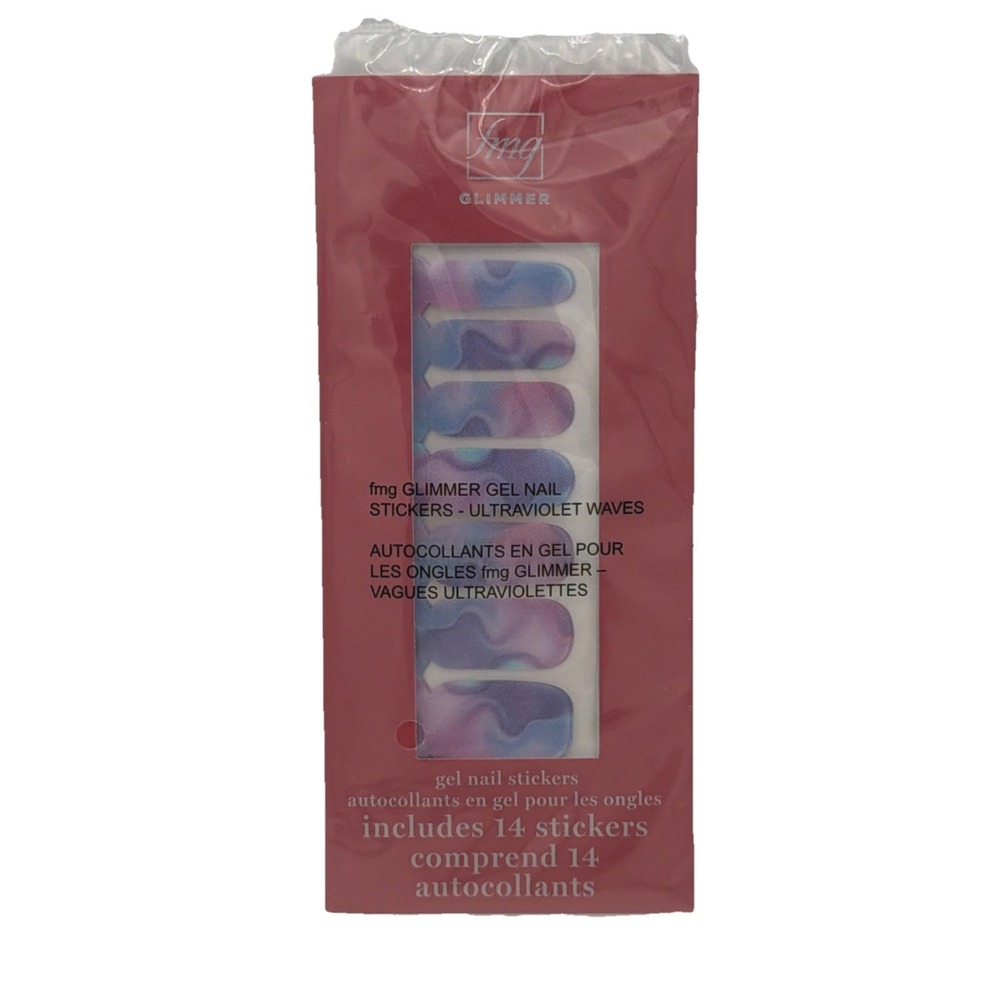 fmg Glimmer Gel Nail Stickers Ultraviolet Wave Stargazer‎ Sealed Avon